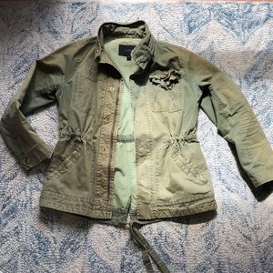 Jcrew green utility jacket